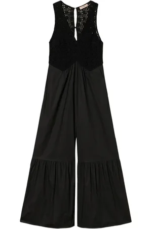 Twin-Set Crochet-detail jumpsuit