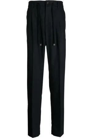 PESERICO SIGN Drawstring-waist tapered trousers