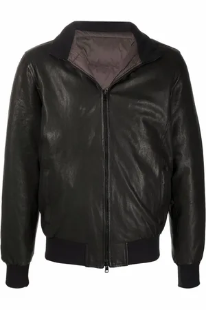 BARBA Nick leather bomber jacket