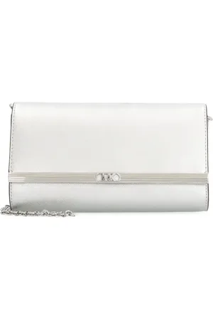 Michael Kors Mona metallic clutch bag