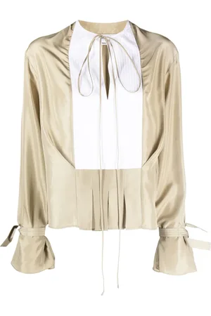 Victoria Beckham Silk long-sleeve blouse