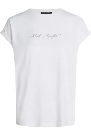 Karl Lagerfeld Signature Rhinestones T-shirt