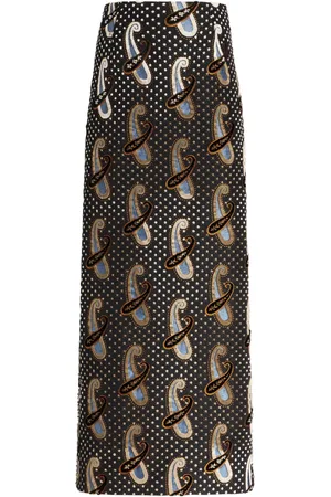 Etro Paisley-print high-waisted skirt