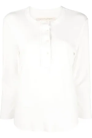 RAQUEL ALLEGRA Henley long-sleeved T-shirt