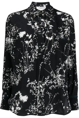 Victoria Beckham Floral-print silk shirt