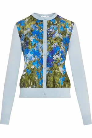 Oscar de la Renta Watercolour-print cardigan