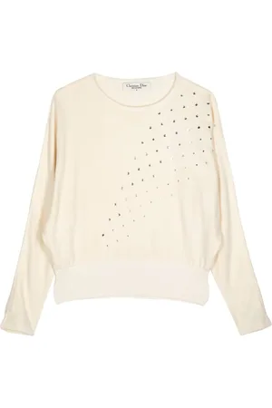 Dior Rhinestone-embellished wool jumper