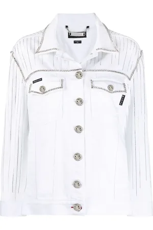 Philipp Plein Fringe-detail denim jacket