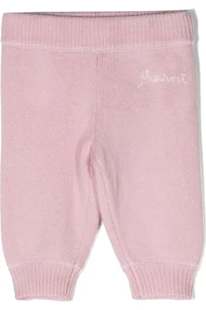 Marni Embroidered-logo knitted trousers