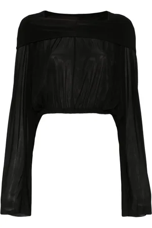 Rick Owens Cropped hooded blouse