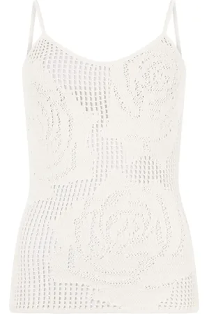 Roberto Cavalli Rose cut-out top