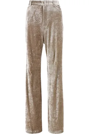 Balenciaga Velvet wide-leg trousers