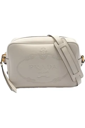 Prada 2010s logo-debossed shoulder bag