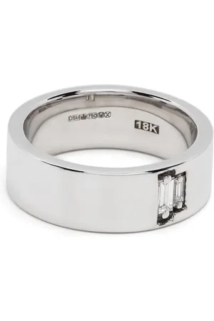 Suzanne Kalan 18kt white gold diamond wide band ring