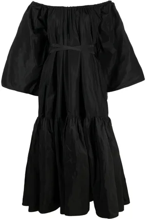 Patou Off-shoulder ruched midi dress