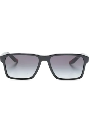 Prada Gradient-lenses rectangle-frame sunglasses