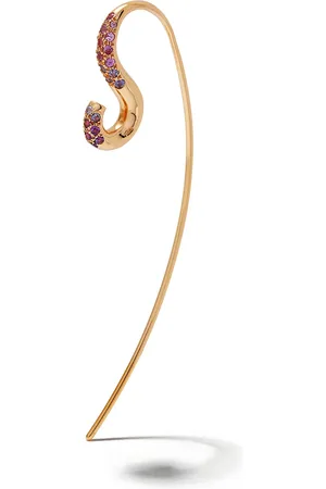 CHARLOTTE CHESNAIS 18kt yellow Hook sapphire and amethyst earring