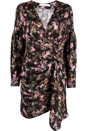 IRO Printed silk-blend dress