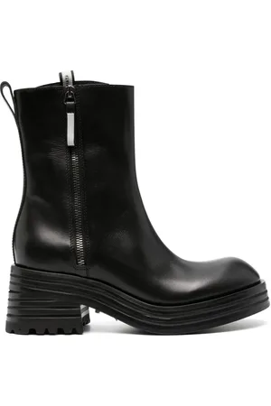 Premiata Heidi zip-up brushed-leather boots