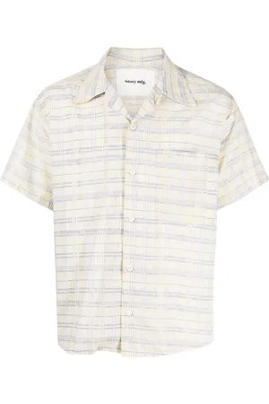 Story Check-print short-sleeve shirt