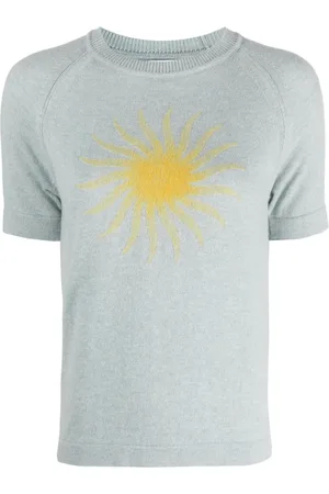 Barrie Sun-motif cashmere top