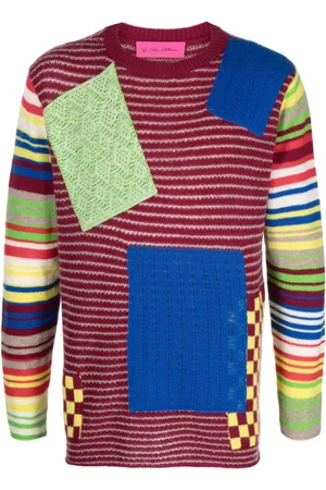 THE ELDER STATESMAN Patchwork sweater