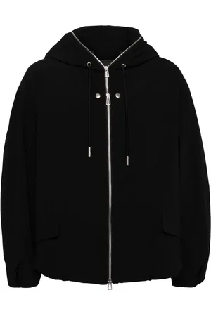 SONGZIO Multi-dart-embroidered hooded jacket