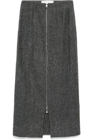 Conner Ives Reconstituted military blanket skirt