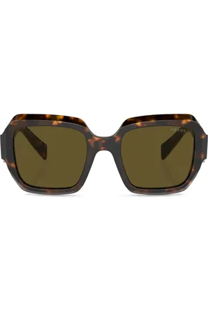 Prada Tortoiseshell-effect square-frame sunglasses