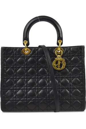 Dior 1997 Cannage Lady Dior two-way handbag