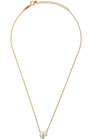Tasaki 18kt yellow gold Collection Line petit Balance Class Akoya pearl and diamond pendant
