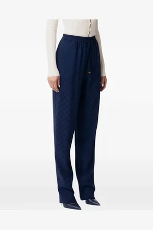 Elisabetta Franchi Diamond jacquard trousers