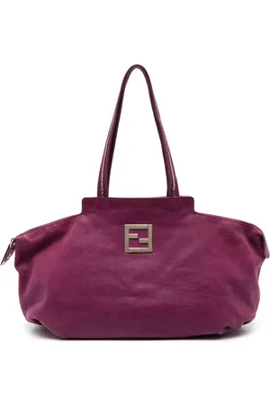 Fendi Chain leather tote bag
