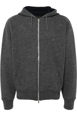 Givenchy Logo-embroidered zip-up hoodie