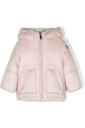 Il gufo Faux-shearling-lining hooded padded jacket