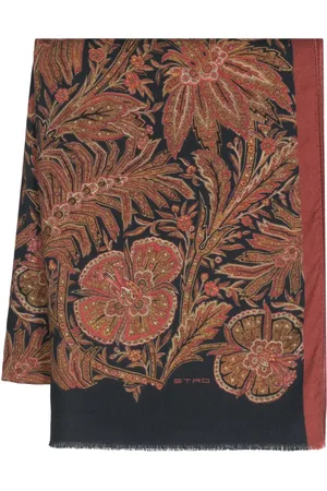 Etro Floral-print cashmere-blend scarf
