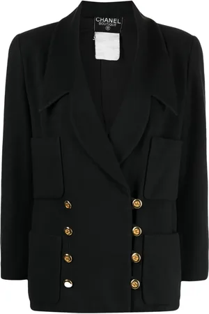 CHANEL CC-buttons wool jacket