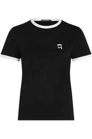 Karl Lagerfeld Ikon contrasting-trim T-shirt