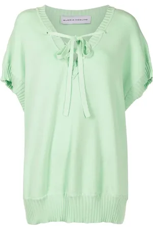 Gloria Coelho Front tie-fastening blouse