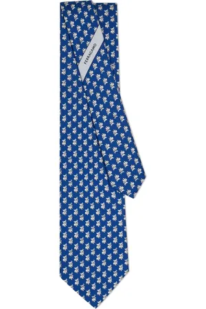 Salvatore Ferragamo Bulldog silk tie