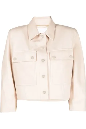 DROME Cropped leather jacket