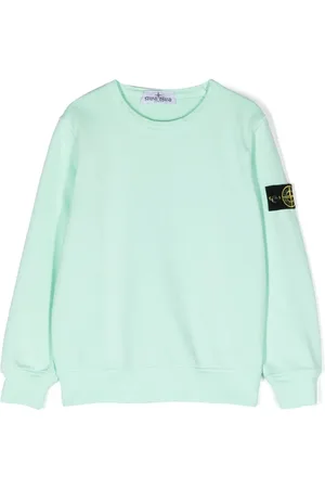 Stone Island Logo-patch cotton sweatshirt
