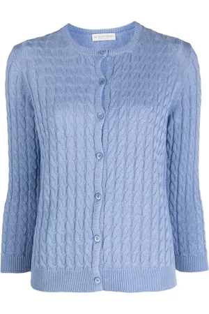 LE TRICOT PERUGIA Long-sleeve cable-knit cardigan