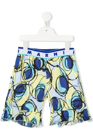Marni Abstract-print track shorts