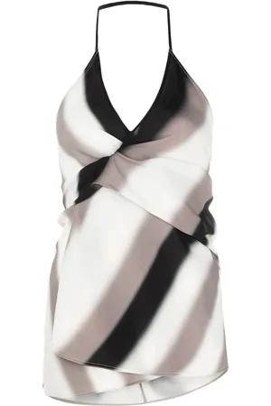 Rick Owens Laura Neapolitan stripe blouse
