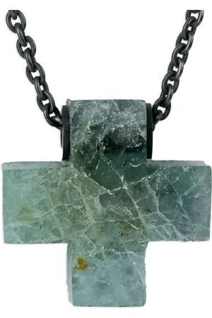 PARTS OF FOUR Sterling silver mini plus aquamarine necklace