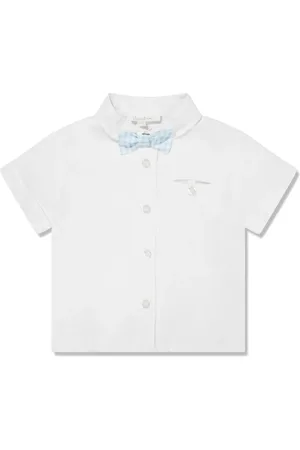 PATACHOU Check-bow short-sleeve shirt