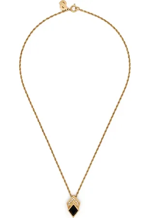 Dior 1980s diamond-pendant necklace