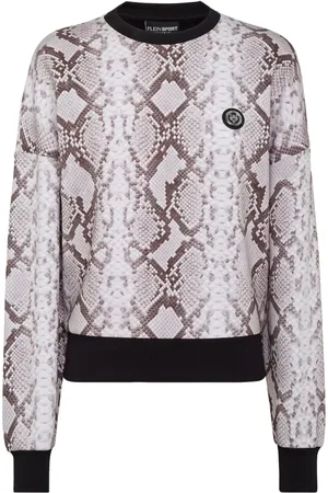 Philipp Plein Python-print long-sleeved sweatshirt