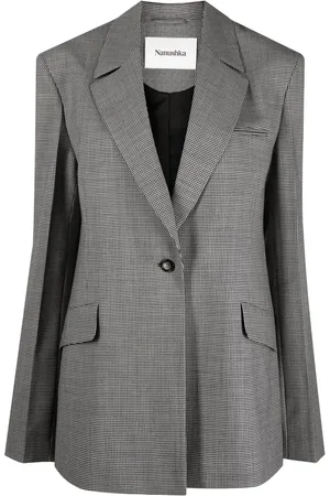 Nanushka Puppytooth oversized blazer